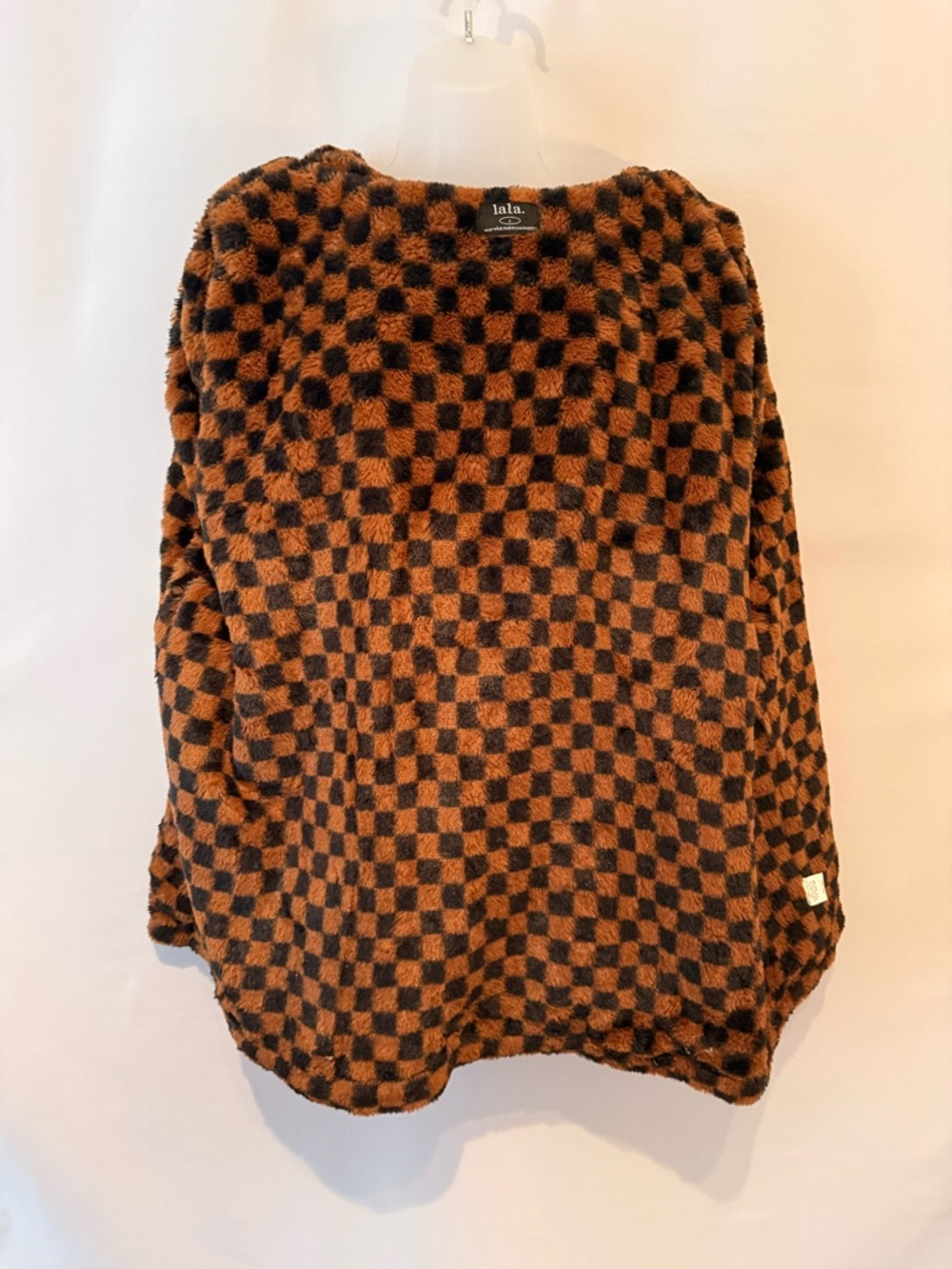 Denim Jacket with Checked Faux Fur Trim - Picture 4 of 5